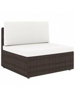 lauko baldai 4 - Lauko baldų komplektas VLX Garden Furniture Set 3054593, kreminės spalvos/rudas, 4 vietų - 5 nuotrauka