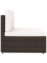 lauko baldai 4 - Lauko baldų komplektas VLX Garden Furniture Set 3054593, kreminės spalvos/rudas, 4 vietų - 6 nuotrauka