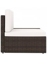 lauko baldai 4 - Lauko baldų komplektas VLX Garden Furniture Set 3054593, kreminės spalvos/rudas, 4 vietų - 9 nuotrauka