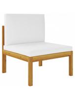 poilsio komplektas vidaxl - Lauko baldų komplektas VLX Lounge Set 5 Piece, kreminės spalvos/rudas, 4 vietų - 4 nuotrauka