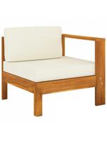 lauko baldai - Lauko baldų komplektas VLX Lounge Set 5 Piece, kreminės spalvos/rudas, 4 vietų - 4 nuotrauka