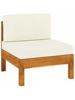 lauko baldai - Lauko baldų komplektas VLX Lounge Set 5 Piece, kreminės spalvos/rudas, 4 vietų - 5 nuotrauka