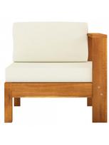 lauko baldai - Lauko baldų komplektas VLX Lounge Set 5 Piece, kreminės spalvos/rudas, 4 vietų - 8 nuotrauka