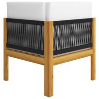 Lauko baldų komplektas VLX Lounge Set 2 Piece, baltas/rudas, 1-2 vietų