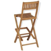 Lauko baldų komplektas VLX 3 Piece Bistro Set with Folding Chairs 43805