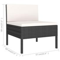 Lauko baldų komplektas VLX 3 Piece Garden Lounge Set with Cushions 310202