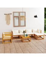 Lauko baldų komplektas VLX 7 Piece Garden Lounge Set With Cushion 3057637