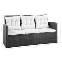 Lauko baldų komplektas VLX 5 Piece Garden Lounge Set With Cushions 43972