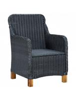 3 daliu lauko baldai - Lauko baldų komplektas VLX Garden Furniture Set 3060180, juodas/pilkas, 2 vietų - 5 nuotrauka