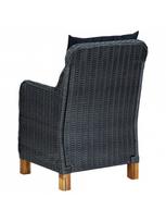3 daliu lauko baldai - Lauko baldų komplektas VLX Garden Furniture Set 3060180, juodas/pilkas, 2 vietų - 7 nuotrauka