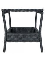 3 daliu lauko baldai - Lauko baldų komplektas VLX Garden Furniture Set 3060180, juodas/pilkas, 2 vietų - 10 nuotrauka