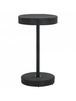 baro baldai - Lauko baldų komplektas VLX Garden Bar Set Polu Rottan, juodas, 2 vietų - 3 nuotrauka