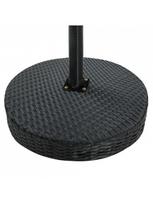 baro baldai - Lauko baldų komplektas VLX Garden Bar Set Polu Rottan, juodas, 2 vietų - 5 nuotrauka