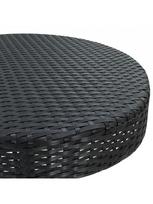baro baldai - Lauko baldų komplektas VLX Garden Bar Set Polu Rottan, juodas, 2 vietų - 7 nuotrauka