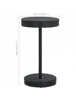baro baldai - Lauko baldų komplektas VLX Garden Bar Set Polu Rottan, juodas, 2 vietų - 10 nuotrauka