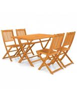 Lauko baldų komplektas VLX 5 Piece Folding Garden Dining Set 3060193