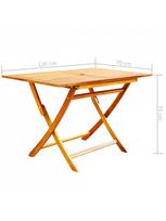 lauko baldai sulankstomi - Lauko baldų komplektas VLX 5 Piece Folding Garden Dining Set 3060193 - 8 nuotrauka