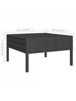 lauko baldu komplektas 10 vietu - Lauko baldų komplektas VLX Garden Furniture Set 3056979, juodas, 8 vietų - 6 nuotrauka