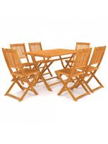 lauko baldai sulankstomi - Lauko baldų komplektas VLX 7 Piece Folding Garden Dining Set 3060194 - 2 nuotrauka