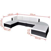 Lauko baldų komplektas VLX 6 Piece Garden Lounge Set 41273