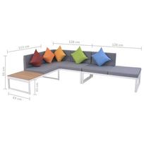 Lauko baldų komplektas VLX 4 Piece Garden Lounge Set 42867