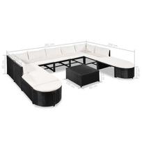 Lauko baldų komplektas VLX Garden Lounge Set w/ Cushions 44194