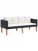 juodas lauko baldu komplektas - Lauko baldų komplektas VLX 2 Piece Garden Lounge Set 3059336 - 2 nuotrauka