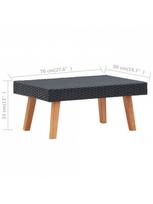 poilsio komplektas vidaxl - Lauko baldų komplektas VLX 2 Piece Garden Lounge Set 3059335 - 9 nuotrauka