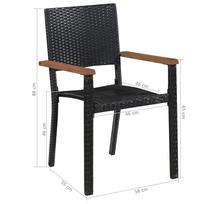 Lauko baldų komplektas VLX 5 Piece Outdoor Dining Set 43934