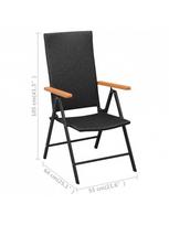 rudi lauko baldai - Lauko baldų komplektas VLX 7 Piece Garden Dining Set 3060074 - 10 nuotrauka