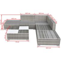 Lauko baldų komplektas VLX 42737