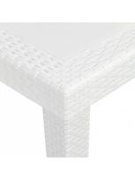komplektas valgomojo baltas - Lauko baldų komplektas VLX 276108 - 10 nuotrauka