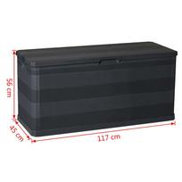 Sodo daiktadėžė VLX Garden Storage Box 43708, 280 l, 450 mm x 1170 mm x 560 mm