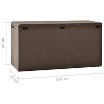 Sodo daiktadėžė VLX Garden Storage Box 49447, 290 l, 470 mm x 1140 mm x 600 mm