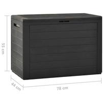 Sodo daiktadėžė VLX Garden Storage Box 49444, 190 l, 440 mm x 780 mm x 550 mm