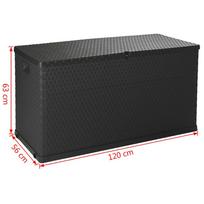 Sodo daiktadėžė VLX Garden Storage Box 43711, 420 l, 560 mm x 1200 mm x 630 mm