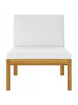 masyvo lauko suolai - Suoliukas VLX Quadruple Garden Sofa With Pillows 3057884, baltas, 65 cm x 65 cm x 50 cm - 5 nuotrauka