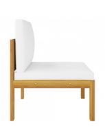 masyvo lauko suolai - Suoliukas VLX Quadruple Garden Sofa With Pillows 3057884, baltas, 65 cm x 65 cm x 50 cm - 6 nuotrauka