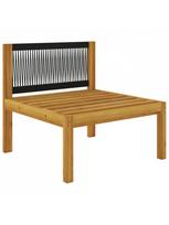 masyvo lauko suolai - Suoliukas VLX Quadruple Garden Sofa With Pillows 3057884, baltas, 65 cm x 65 cm x 50 cm - 7 nuotrauka