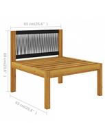 masyvo lauko suolai - Suoliukas VLX Quadruple Garden Sofa With Pillows 3057884, baltas, 65 cm x 65 cm x 50 cm - 10 nuotrauka