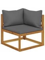 fotelis lauko - Lauko sofa VLX, ruda/pilka, 138 cm x 70 cm x 60 cm - 4 nuotrauka