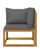 fotelis lauko - Lauko sofa VLX, ruda/pilka, 138 cm x 70 cm x 60 cm - 5 nuotrauka