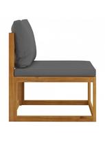 fotelis lauko - Lauko sofa VLX, ruda/pilka, 138 cm x 70 cm x 60 cm - 8 nuotrauka