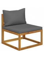 fotelis lauko - Lauko sofa VLX, ruda/pilka, 138 cm x 70 cm x 60 cm - 9 nuotrauka