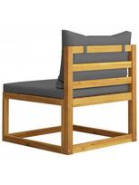fotelis lauko - Lauko sofa VLX, ruda/pilka, 138 cm x 70 cm x 60 cm - 10 nuotrauka
