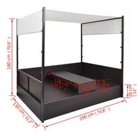 Gultas VLX Garden Bed w/ Canopy 42900, rudas