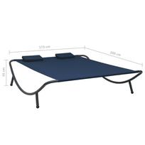 Gultas VLX Outdoor Lounge Bed 313531, mėlynas