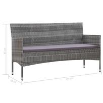 Lauko sofa VLX Garden Sofa 45898, pilka