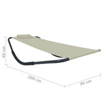 Gultas VLX Garden Bed 48083, kreminės spalvos