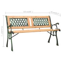Suoliukas VLX Garden Bench 312033, rudas